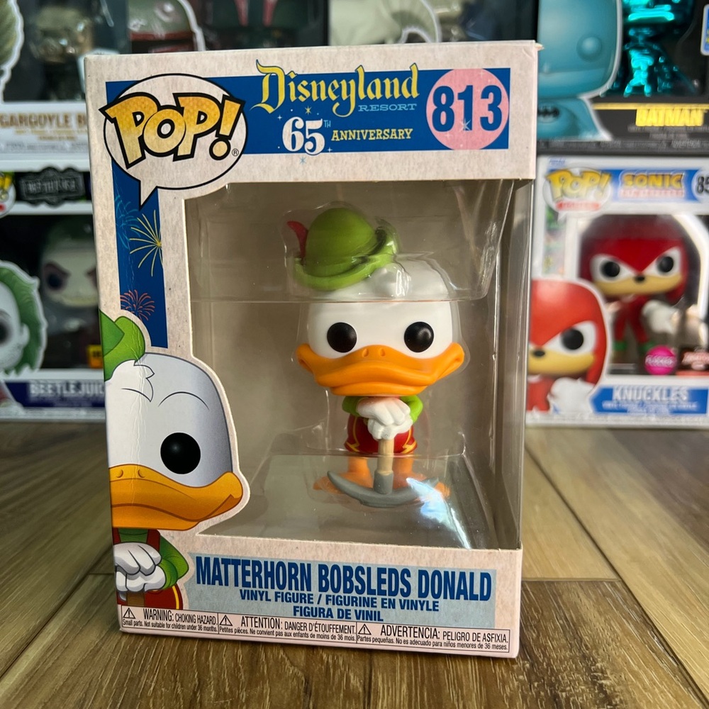 Disneyland Matterhorn Bobsleds Donald Funko Pop